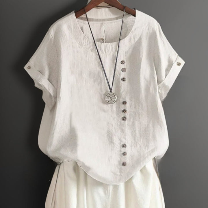 Isla | T-shirt button-down chic