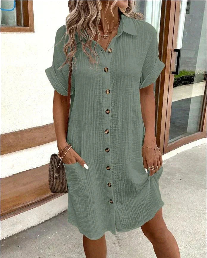 Dunya | elegante vestito polo con cintura