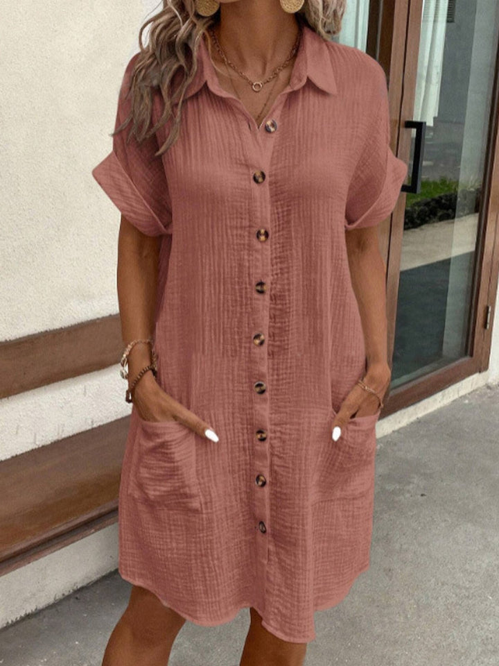 Dunya | elegante vestito polo con cintura