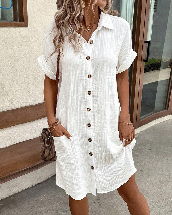 Dunya | elegante vestito polo con cintura