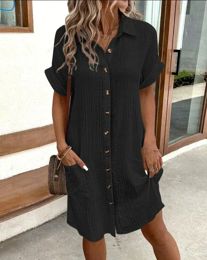 Dunya | elegante vestito polo con cintura