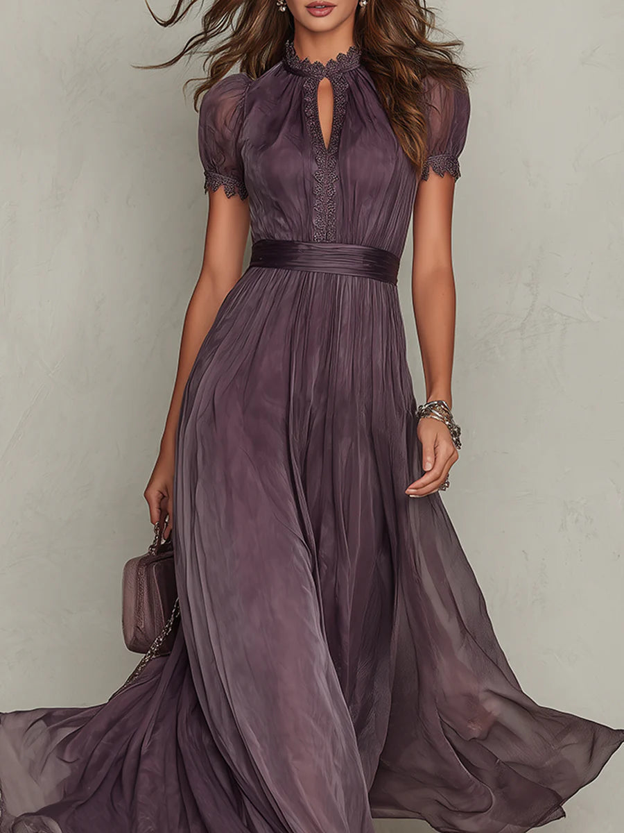 Ashley | Abito lungo vintage in chiffon