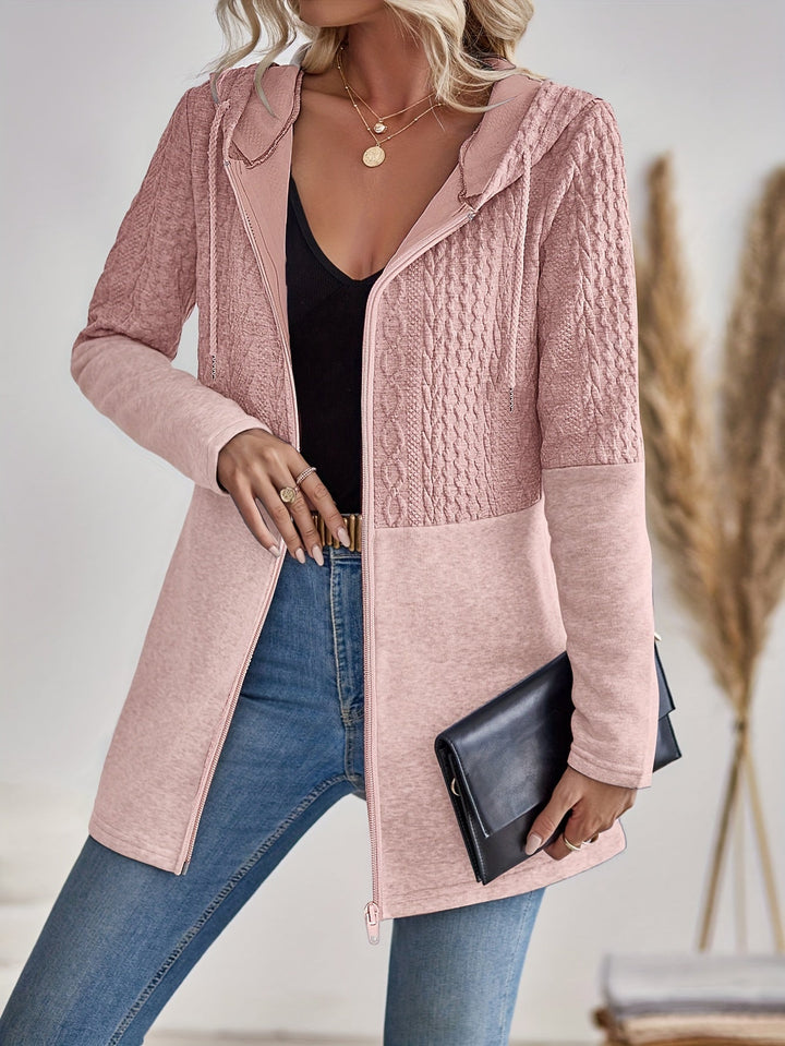 Vespara – Felpa da donna elegante con zip e cappuccio