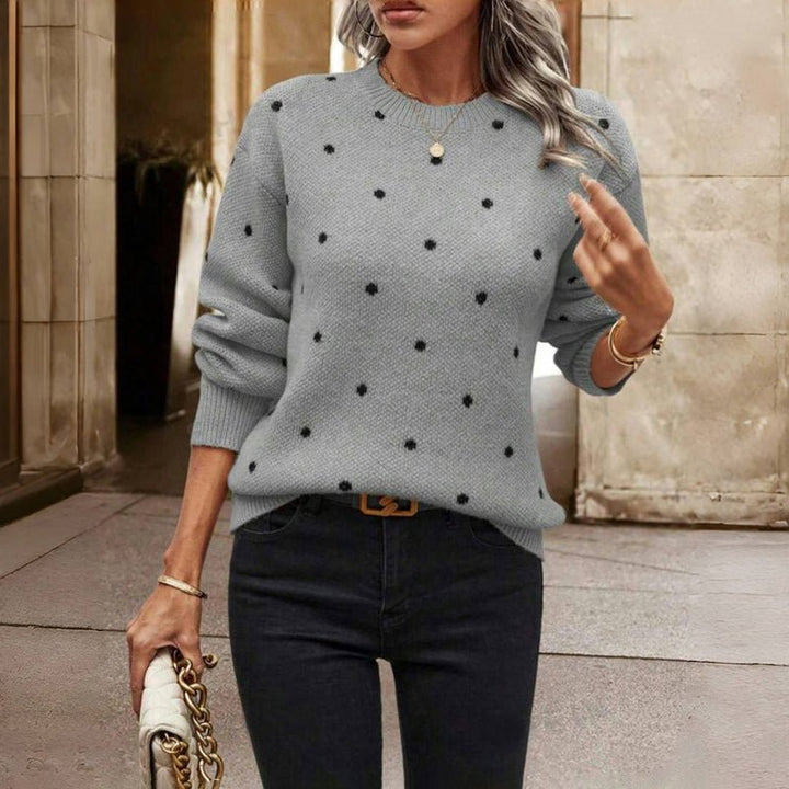Clara | Maglia a maglie con piccoli pois
