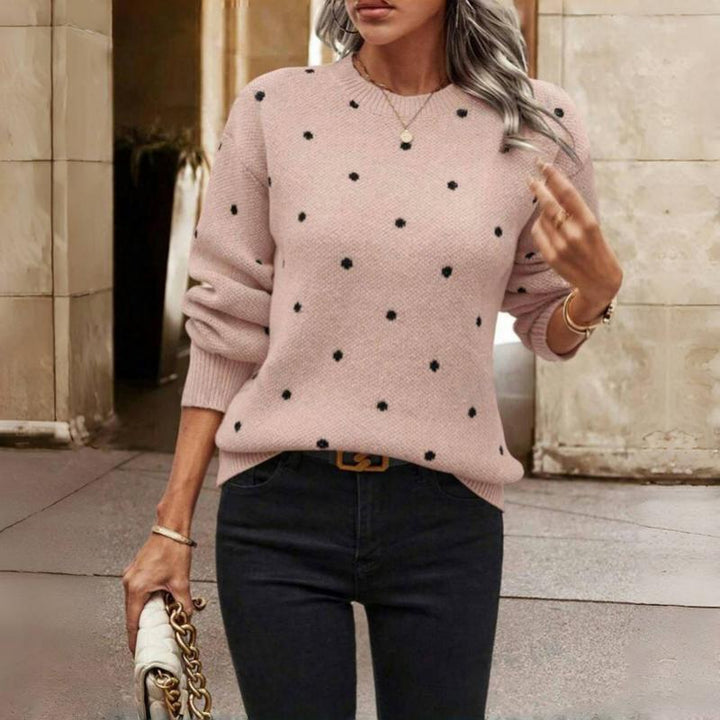 Clara | Maglia a maglie con piccoli pois