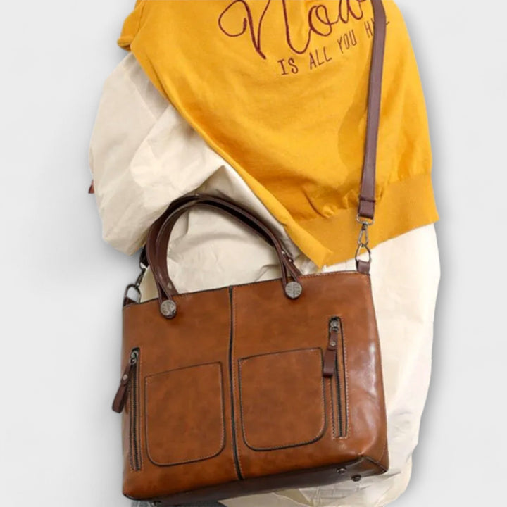 Serenya | elegant and spacious leather bag