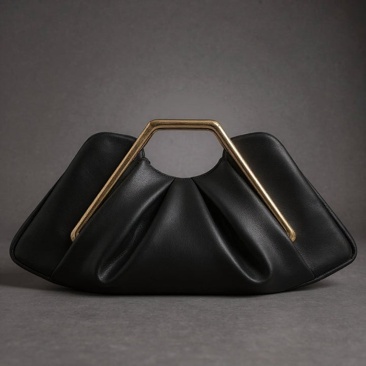 Aideen | Borsa Elegante con Manico Dorato