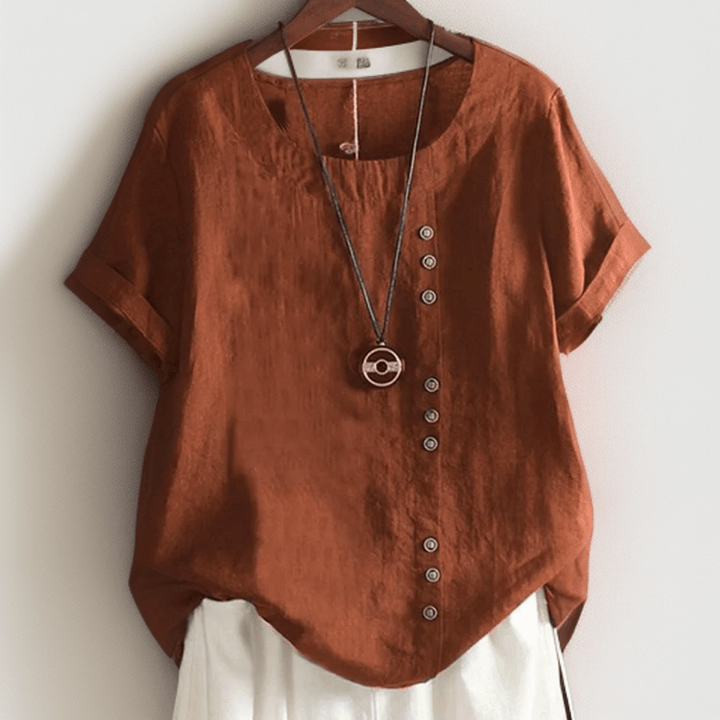 Isla | T-shirt button-down chic