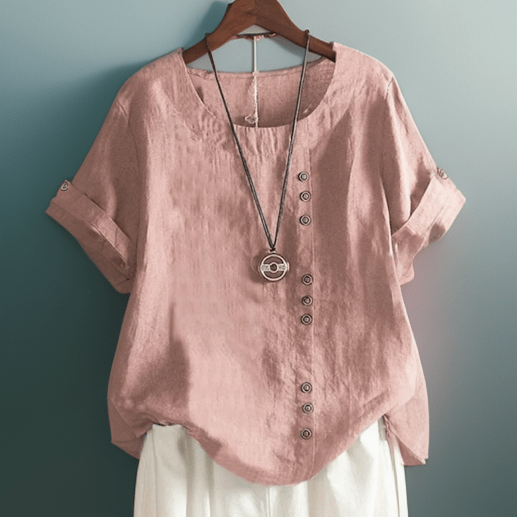 Isla | T-shirt button-down chic