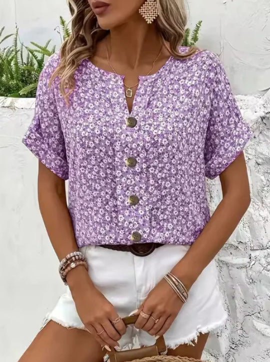 Jelena | Top floreale estivo chic