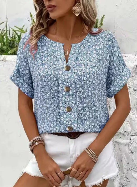 Jelena | Top floreale estivo chic