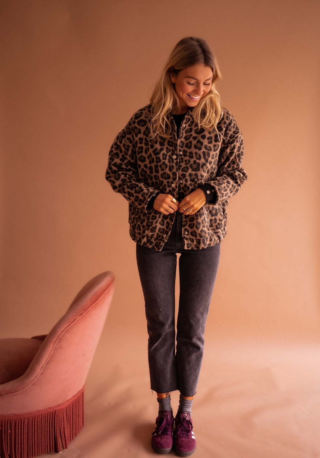 Charlene | Stylish Leopard Print Jacket