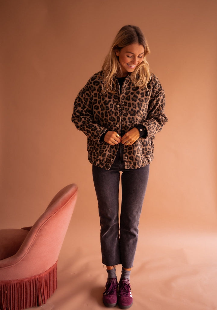 Charlene | Stylish Leopard Print Jacket