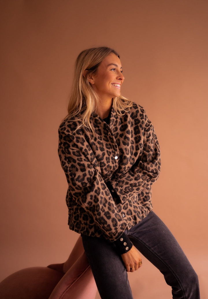Charlene | Stylish Leopard Print Jacket