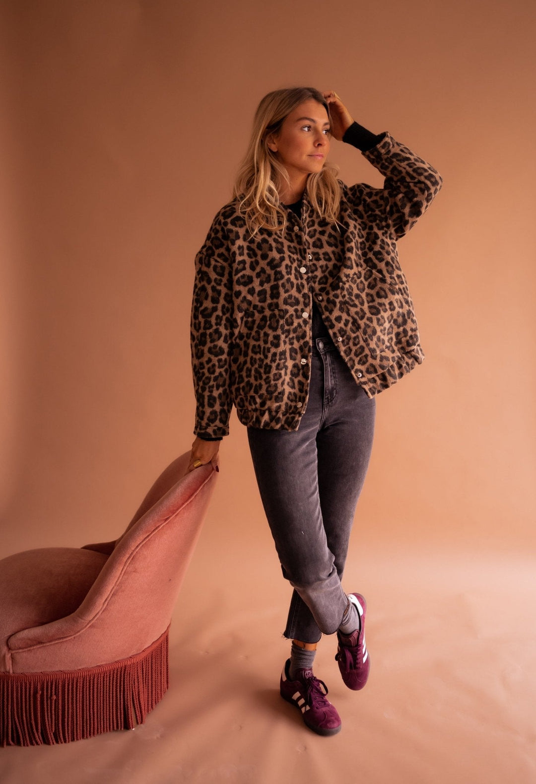 Charlene | Stylish Leopard Print Jacket