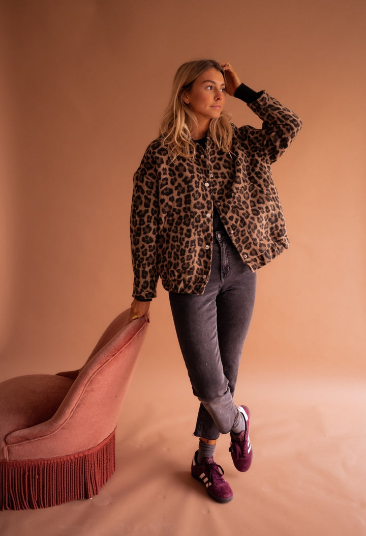 Charlene | Stylish Leopard Print Jacket