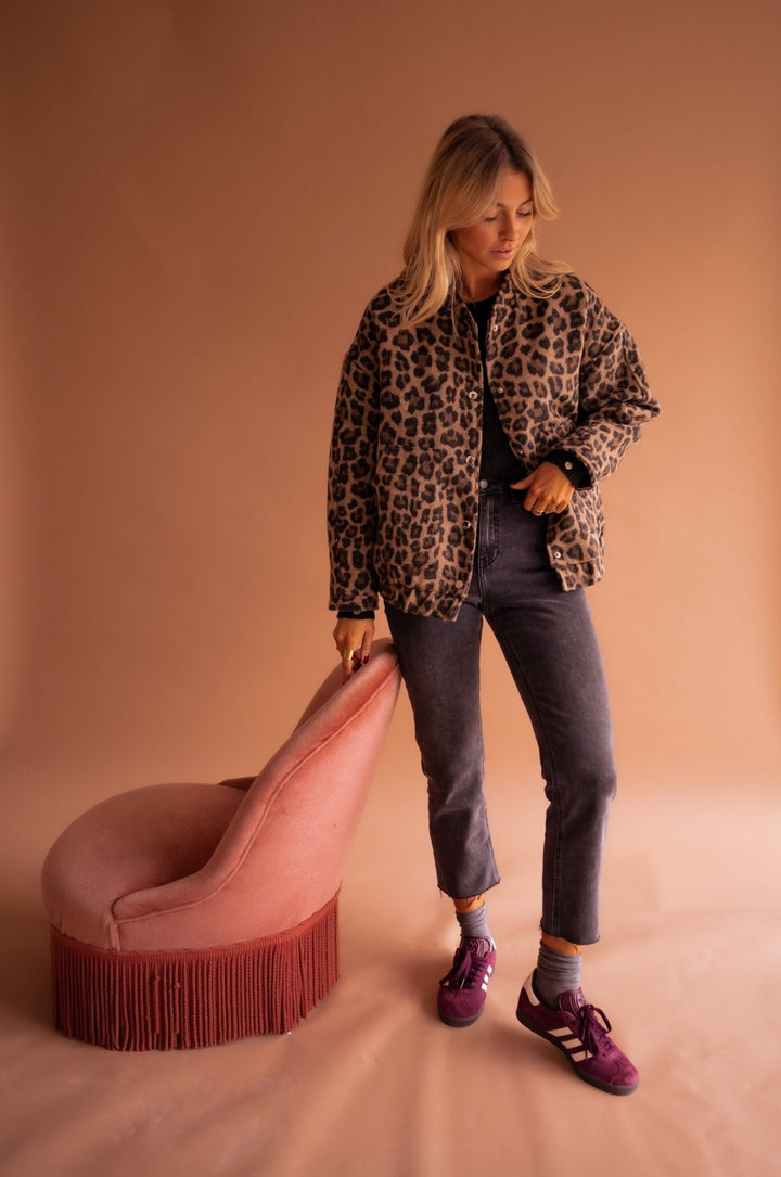 Charlene | Stylish Leopard Print Jacket