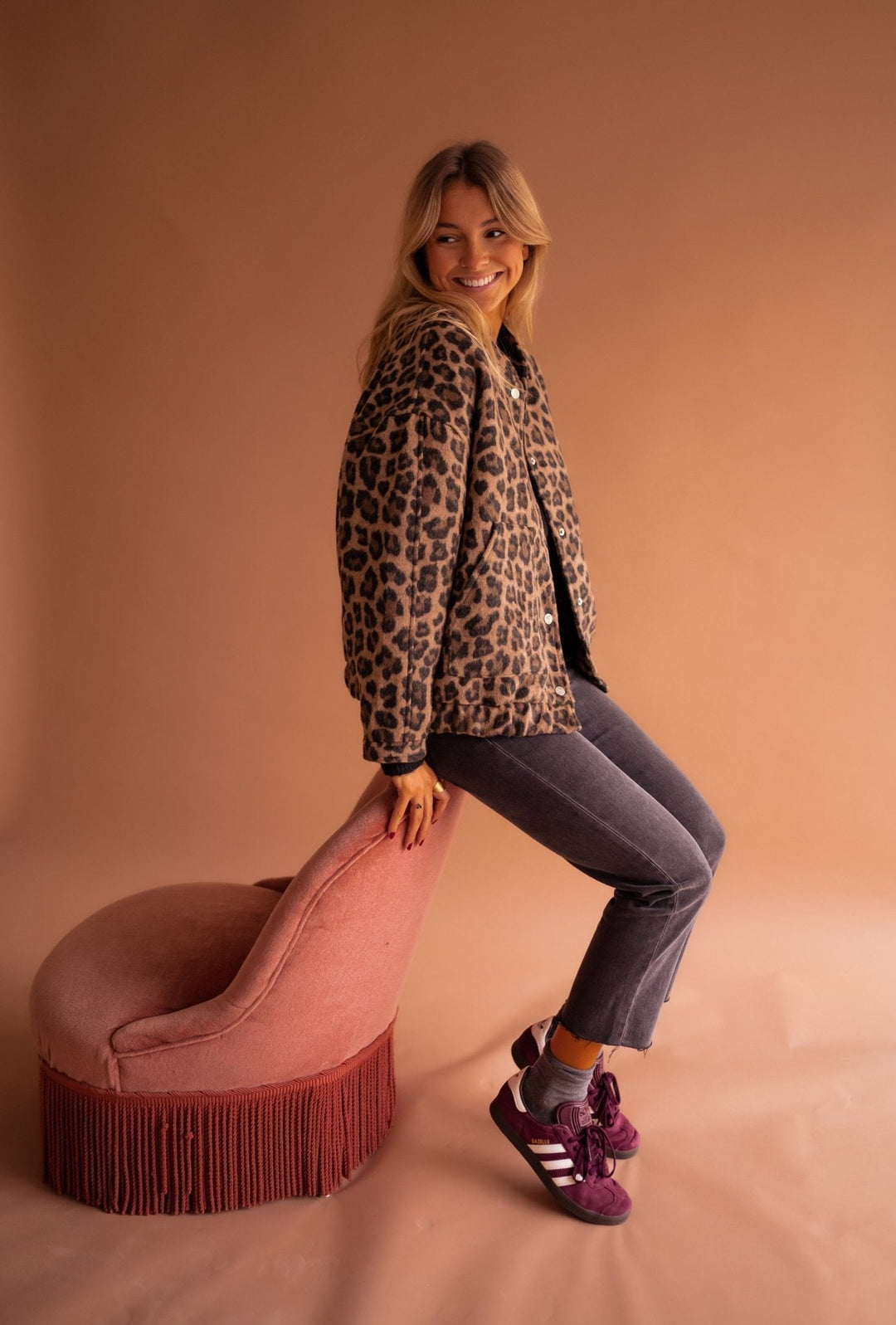 Charlene | Stylish Leopard Print Jacket